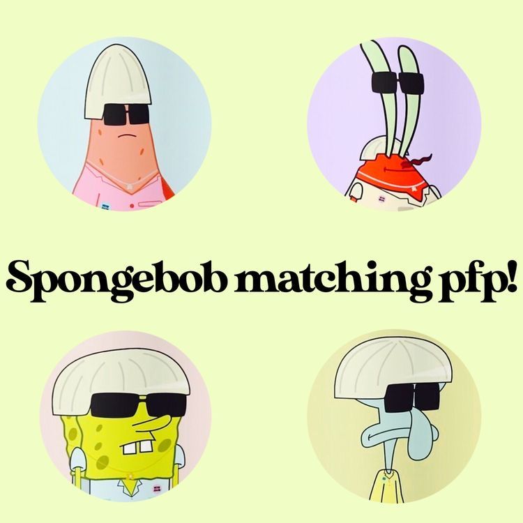 spongebob matching pfp